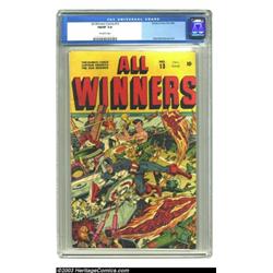 All Winners Comics #13 (Timely, 1944) CGC FN/VF 7.0 Off-white pages. Like other Timely titles of...