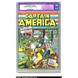 Captain America Comics #1 Mile High pedigree (Timely, 1941) CGC Apparent VF/NM 9.0 Slight (P) Off...