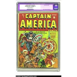 Captain America Comics #5 (Timely, 1941) CGC Apparent FN+ 6.5 Slight (A) Off-white to white pages...
