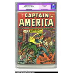 Captain America Comics #6 (Timely, 1941) CGC Apparent VG+ 4.5 Slight (A) Off-white pages. Cap cre...