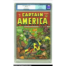Captain America Comics #7 (Timely, 1941) CGC VF- 7.5 Cream to off-white pages....