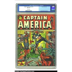 Captain America Comics #10 (Timely, 1942) CGC FN- 5.5 Off-white pages. How could Timely have let...