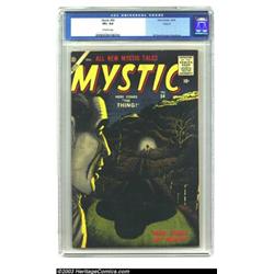 Mystic #54 Circle 8 pedigree (Atlas, 1956) CGC VF+ 8.5 Off-white pages....