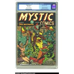 Mystic Comics #7 (Timely, 1941) CGC VG+ 4.5 Cream to white pages. Compelling, quasi-horror cover...