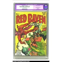 Red Raven Comics #1 (Timely, 1940) CGC Apparent FN/VF 7.0 Extensive (P) Cream to off-white pages....