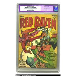 Red Raven #1 (Timely, 1940) CGC Apparent VG 4.0 Moderate (P) Tan to off-white pages. As Jack Kirb...