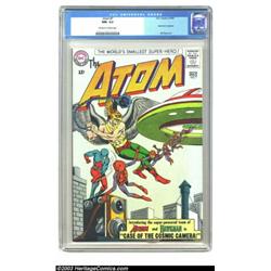 The Atom #7 (DC, 1963) CGC NM- 9.2 Off-white to white pages. This issue not only features a flyin...
