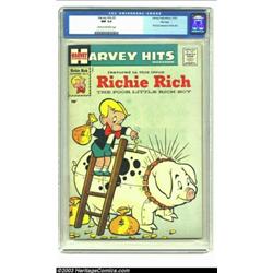 Harvey Hits #3 Richie Rich File Copy (Harvey, 1957) CGC NM 9.4 Cream to off-white pages. Before t...