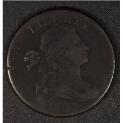 1803 DRAPED BUST LARGE CENT VF DETAILS SOME CORROSION