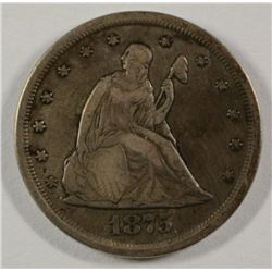 1875-CC 20 CENT F/VF  RARE!!