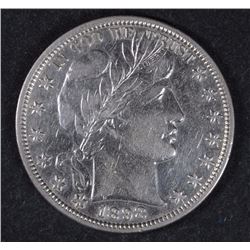 1898 BARBER HALF DOLLAR, AU WHITE!