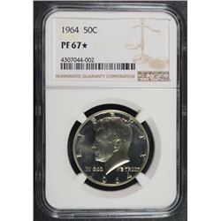 1964 KENNEDY HALF DOLLAR, NGC PF-67* ( STAR )