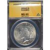 Image 5 : 1934-D PEACE SILVER DOLLAR, ANACS MS-60 DETAILS WHITE