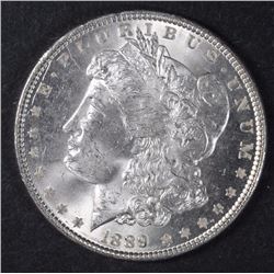 1889 MORGAN SILVER DOLLAR CHOICE BU+