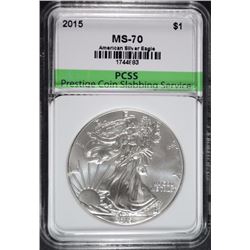 2015 AMERICAN SILVER EAGLE, PCSS PERFECT GEM BU