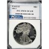 Image 1 : 1993-P AMERICAN SILVER EAGLE PCI GRADED PERFECT PROOF DCAM