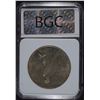 Image 4 : 1927-D PEACE SILVER DOLLAR, BGC EF/AU