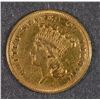 Image 1 : 1859 $3 GOLD INDIAN PRINCESS HEAD CH BU