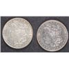 Image 1 : ( 2 ) 1878 7TF MORGAN SILVER DOLLARS CH BU