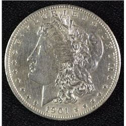 1901-S MORGAN DOLLAR BU CLEANED