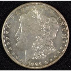 1904-S MORGAN DOLLAR AU/BU LOOKS PROOF LIKE