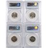 Image 2 : Lot of 4 1940 Jefferson Nickels PCGS MS-65 FS