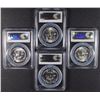 Image 2 : 4 1956 FRANKLIN HALVES PCGS MS-64