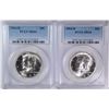 Image 1 : ( 2 ) 1964-D KENNEDY HALF DOLLARS, PCGS MS-64