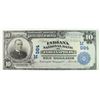 Image 1 : 1902 PB $10.00 NATIONAL CURRENCY INDIANA NATIONAL BANK OF INDIANAPOLIS CH#984