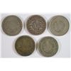 Image 2 : 5 - LIBERTY "V" NICKELS; 1893 FINE, 1895 VG, 1908 FINE, 1909 VF, 1909 VG/FINE
