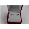 Image 2 : NEW QUARTER CARAT GENUINE BLACK DIAMOND STUD EARRINGS, STERLING SILVER, INCLUDES $295 CERTIFICATE