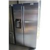 Image 1 : SAMSUNG STAINLESS STEEL SIDE BY SIDE FRIDGE WITH ICE AND WATER