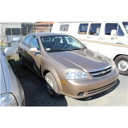 2004 CHEVROLET OPTRA, SEDAN, BROWN, VIN # KL1JD52234K940084