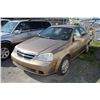 Image 2 : 2004 CHEVROLET OPTRA, SEDAN, BROWN, VIN # KL1JD52234K940084