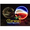 Image 1 : LOT OF 2 NEON SIGNS AND AN ELECTRIC CLOCK INC.: CORONA NEON SIGN, PEPSI NEON SIGN AND