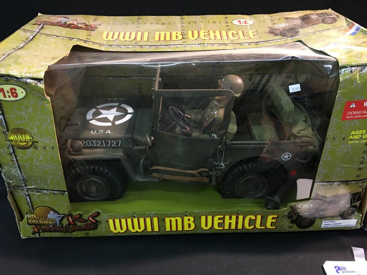 2 REPLICA MODELS, WW2 MB VEHICLE 1:6 SCALE AND KUBELWAGEN GERMAN ...