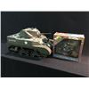 Image 1 : WW2 AMERICAN MODEL TANK AND U.S. ARMY DISPATCH RIDER AND MOTORCYCLE