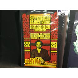 BUTTERFIELD BLUES BAND/CHARLES LLOYD QUARTET POSTER - THIS POSTER WAS PRINTED ONLY ONCE.