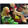 Image 2 : COLLECTION OF VINTAGE TOYS INC: 3 BATTERY OPERATED FIGURES, RUBBER PLUTO AND 2 TIN TOYS