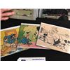 Image 2 : LOT OF ORIGINAL DISNEY PAPER COLLECTABLES INC: MICKEY MOUSE, SNOW WHITE AND OTHERS.