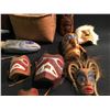 Image 2 : LARGE COLLECTION OF BC FIRST NATIONS COLLECTABLES INC: MINI MASKS, RATTLE, BASKET, AND CARVINGS.