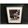 Image 1 : SIGNED AND FRAMED DUEL AUTOGRAPHED PICTURE OF MARK MESSIER AND MARIO LEMIEUX