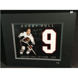 MATTED PHOTOGRAPH, SIGNED BOBBY HULL