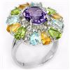 Image 2 : Natural Multi Gemstone Ring