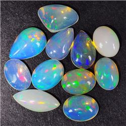 Natural Multi Color White Opal 12.16 carats