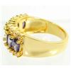 Image 2 : GOLD FILLED PURPLE AMETHYST LADIES RING - SIZE 7