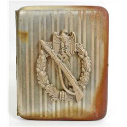 GERMAN NAZI ARMY INFANTRY OFFICERS CIGARETTE CASE