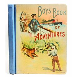 1899 "BOYS BOOK OF ADVENTURES" HARDCOVER BOOK
