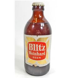 VINTAGE BLITZ WEINHARD ADVERTISING BEER BOTTLE - UNOPENED