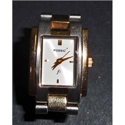 LADIES FOSSIL STEEL WRIST WATCH W/ BAND